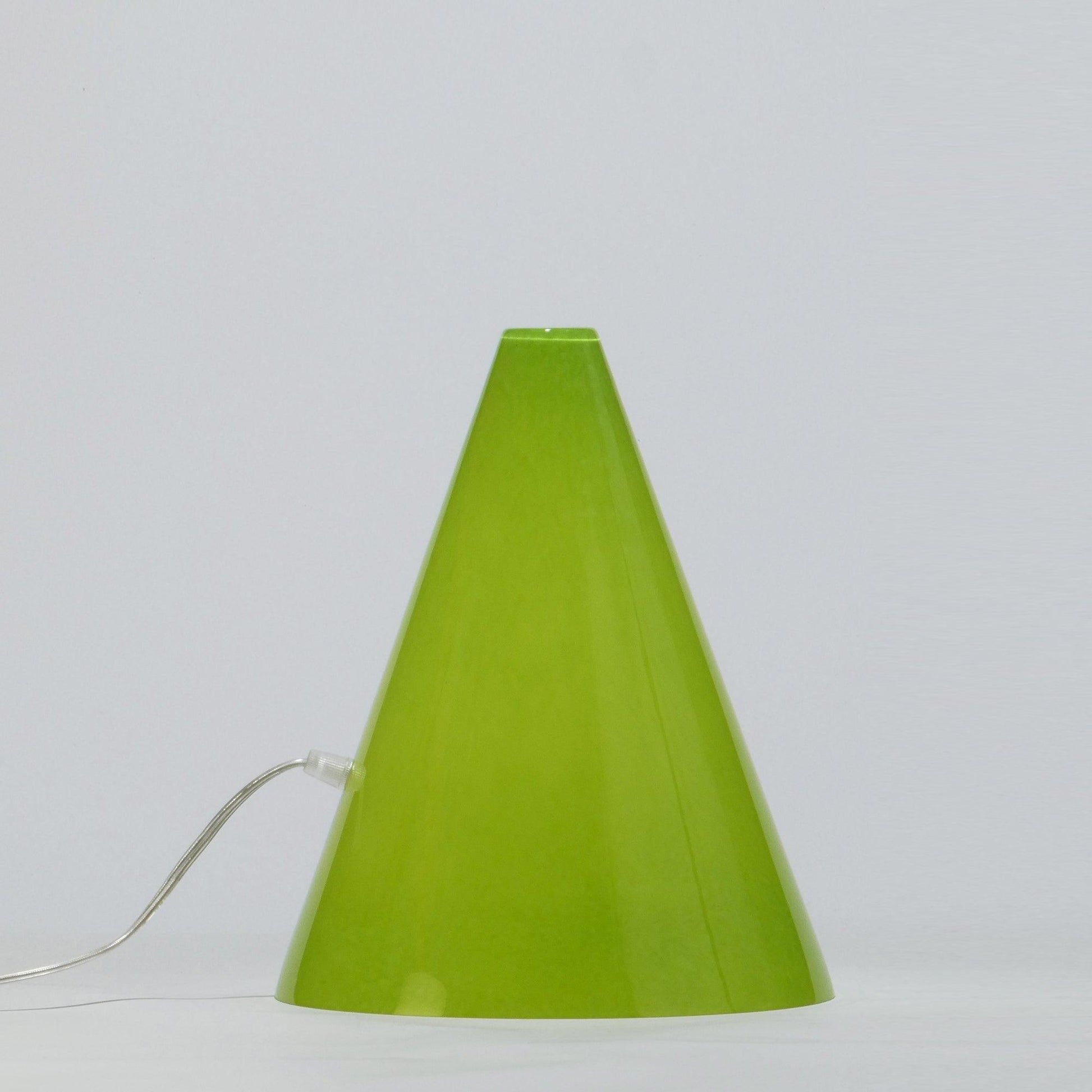 Candeeiro de mesa GEOMETRIC Cone Verde - Glasscor Store
