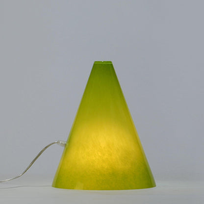 Candeeiro de mesa GEOMETRIC Cone Verde - Glasscor Store