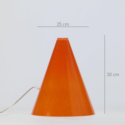 Candeeiro de mesa GEOMETRIC Cone Laranja - Glasscor Store