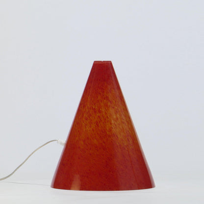Candeeiro de mesa GEOMETRIC Cone Vermelho - Glasscor Store