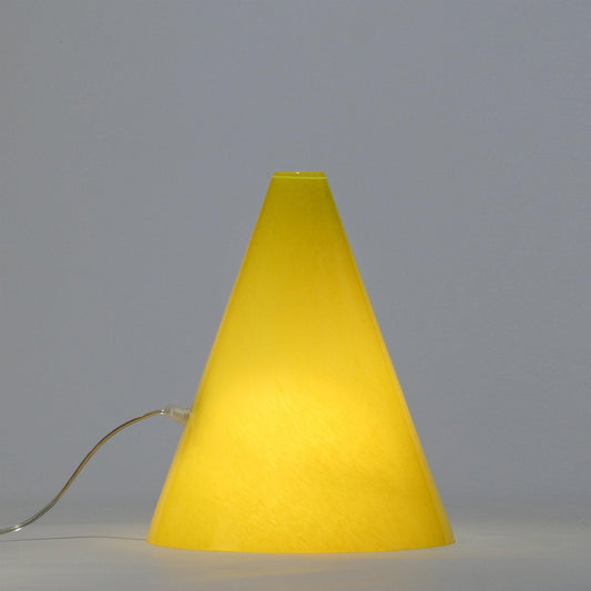 Candeeiro de mesa GEOMETRIC Cone Amarelo - Glasscor Store