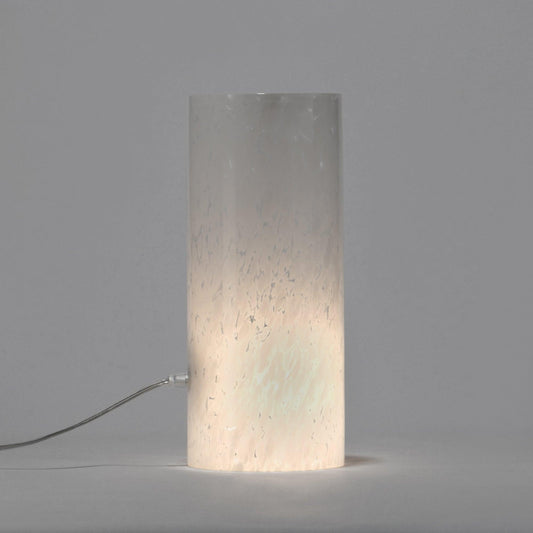 Candeeiro de mesa GEOMETRIC Cilindro Branco - Glasscor Store