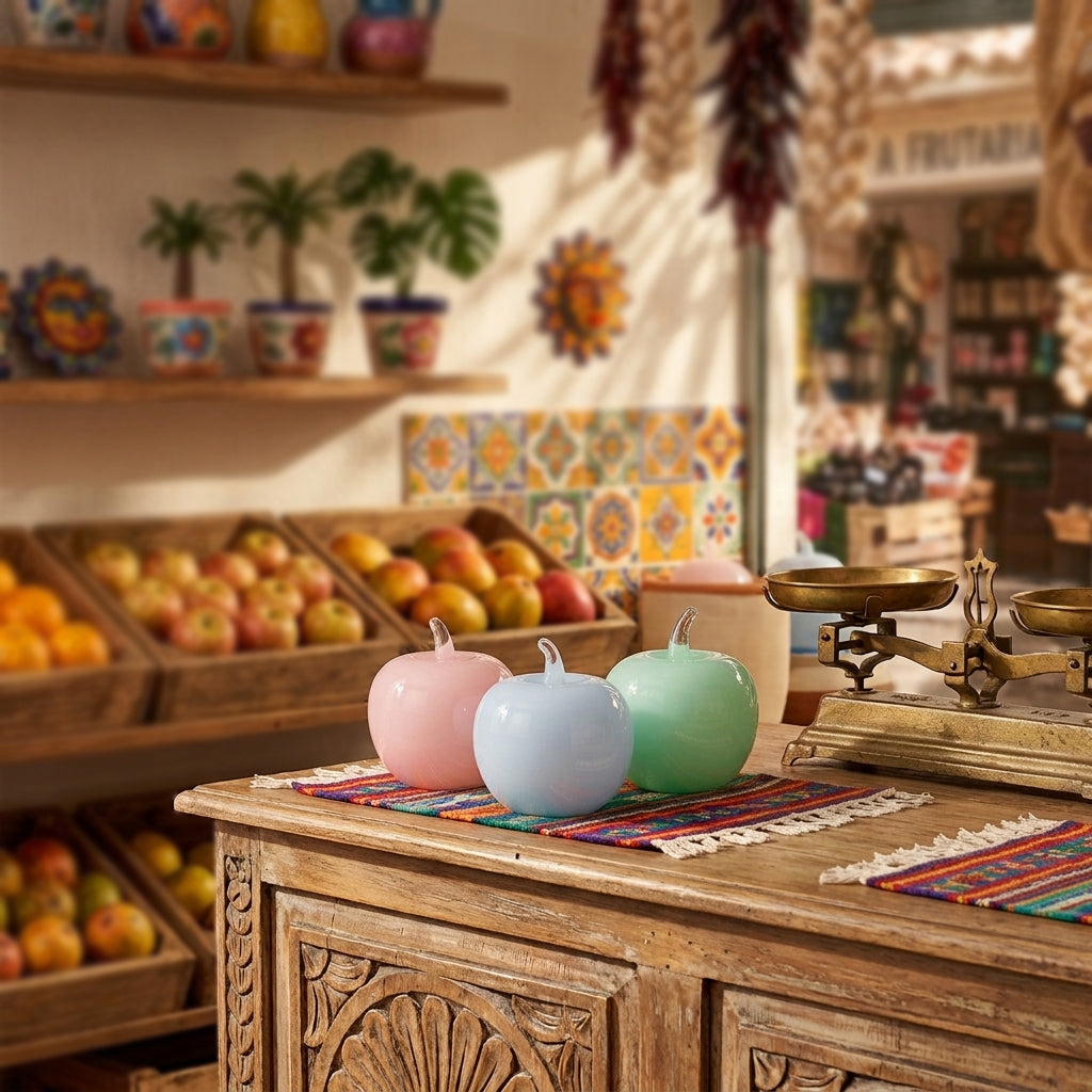 Glass decorations APPLE in Ambient-GLASSCOR