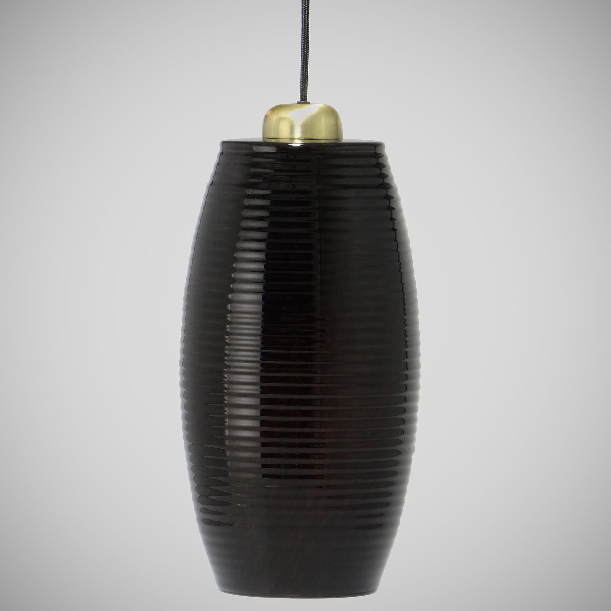 Candeeiro Suspensão Grande EXQUIS Preto - Glasscor Store