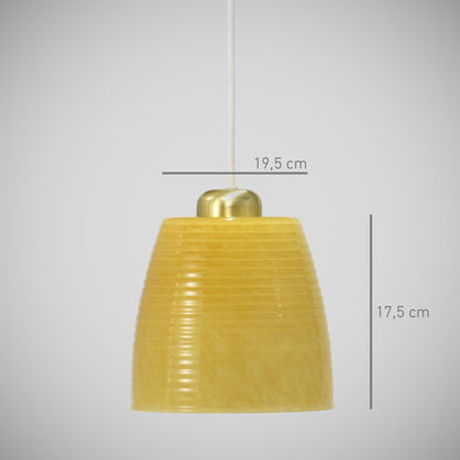 Candeeiro Suspensão Pequeno EXQUIS Camel - Glasscor Store