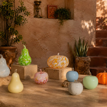 Glass decorations APPLE -PEAR-PUMPKIN-GLASSCOR