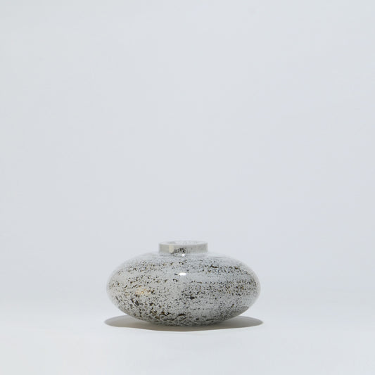 Jarra Oval WHITE VULKANIC - Glasscor Store