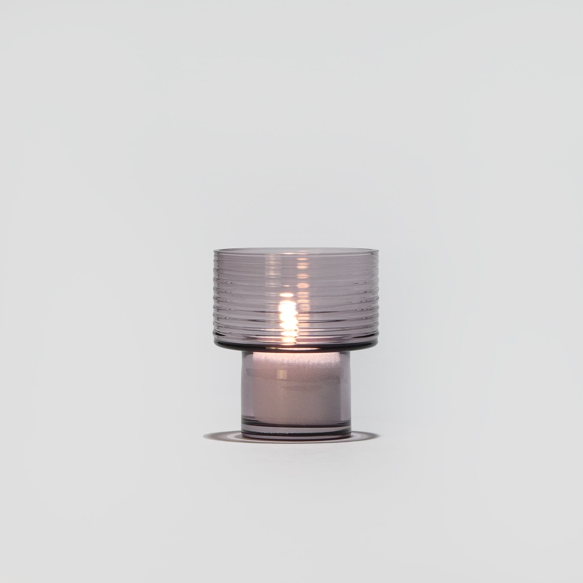 Glass Candle Holder GLOW TOGETHER Small hi Boreal Blue-Video-GLASSCOR